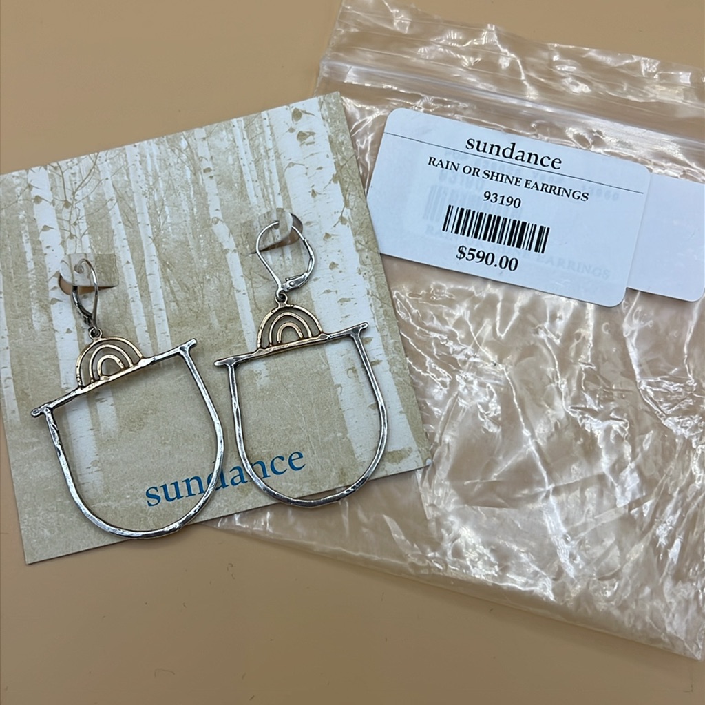Jes Maharry Rain Or Shine Hammered Gold/Silver Earrings